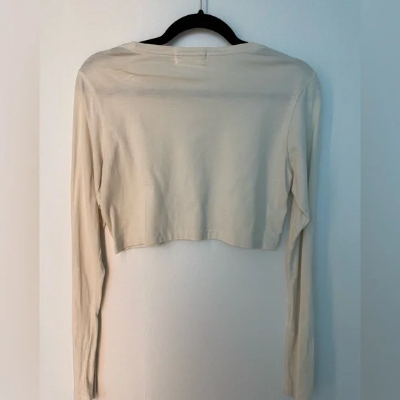 TALENTLESS BONE Long Sleeve Crop Top | Sz: M - Picture 6 of 6